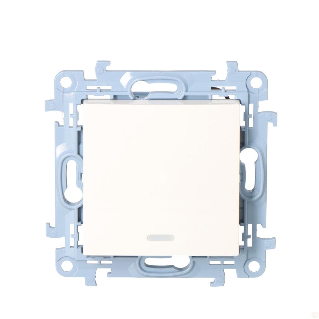 Single-pole switch with LED illumination (module) 10AX, 250 V~, terminals