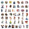 C-210 Zootopia Waterproof Cartoon Stickers: 50 Bright Film Sheets for Suitcase Decals