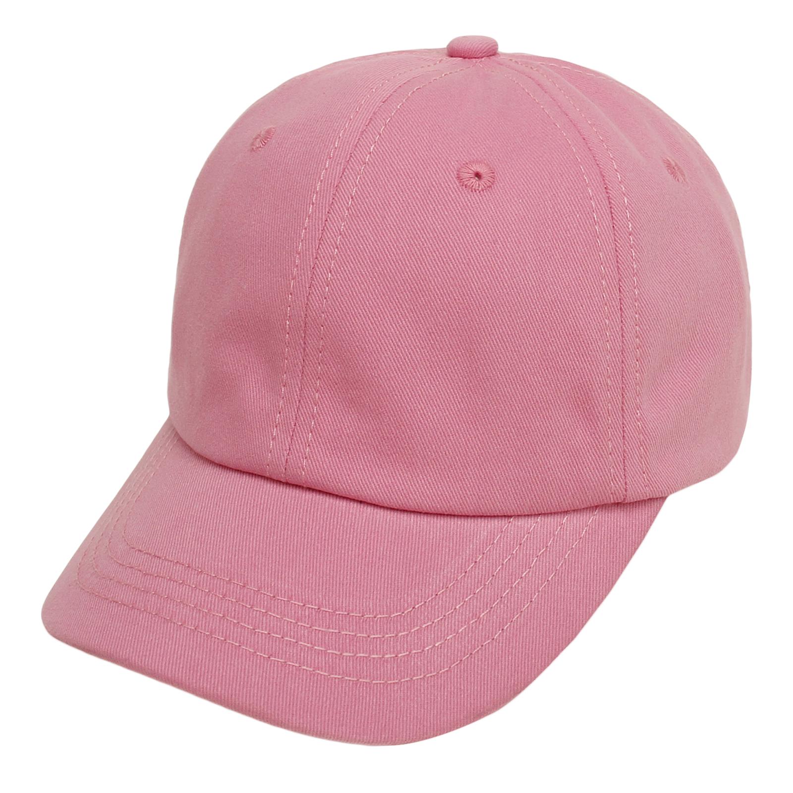 

Uniform Color Baseball Cap children s hat Designed For lovely baby cotton breathable kids hats Girl Boy caps Simple Style 0 Practical Use 8-24 Months темно-розовый