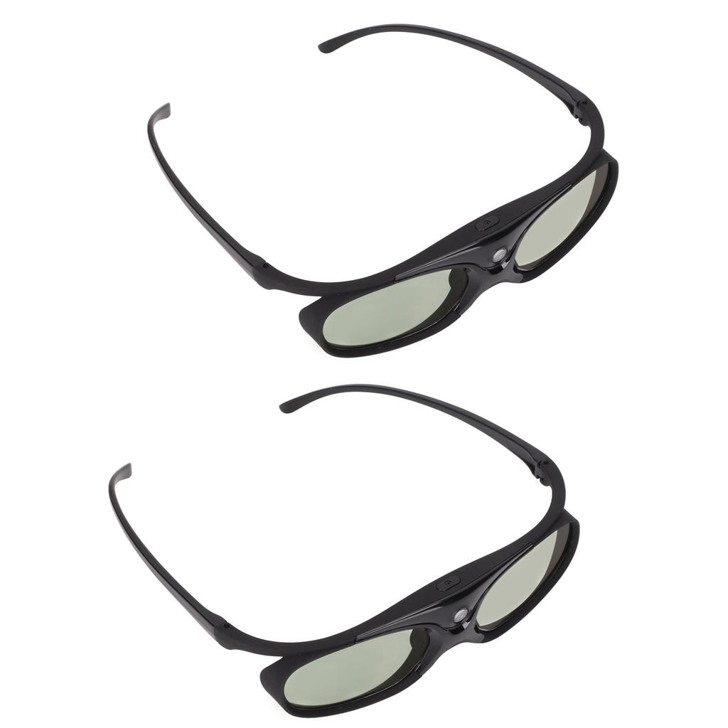 2Pcs 144Hz 3D Active Shutter Glasses DLP LinK LCD Lens 3D Glasses for 3D DLP Orojectors