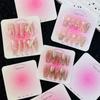 50 stk. 6,5X6,5 cm Neglekunst Displaykort Press-On Negle Pakkekort Pap Manicure Kunstig Negl Display Dekoration Pakkekort