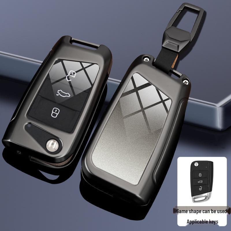 Compatible Key Case for Volkswagen Cars: 24 Sagitar, Bora, Golf 7, Tiguan L, Tayron, Yi, Magotan, and 23 Model CC.