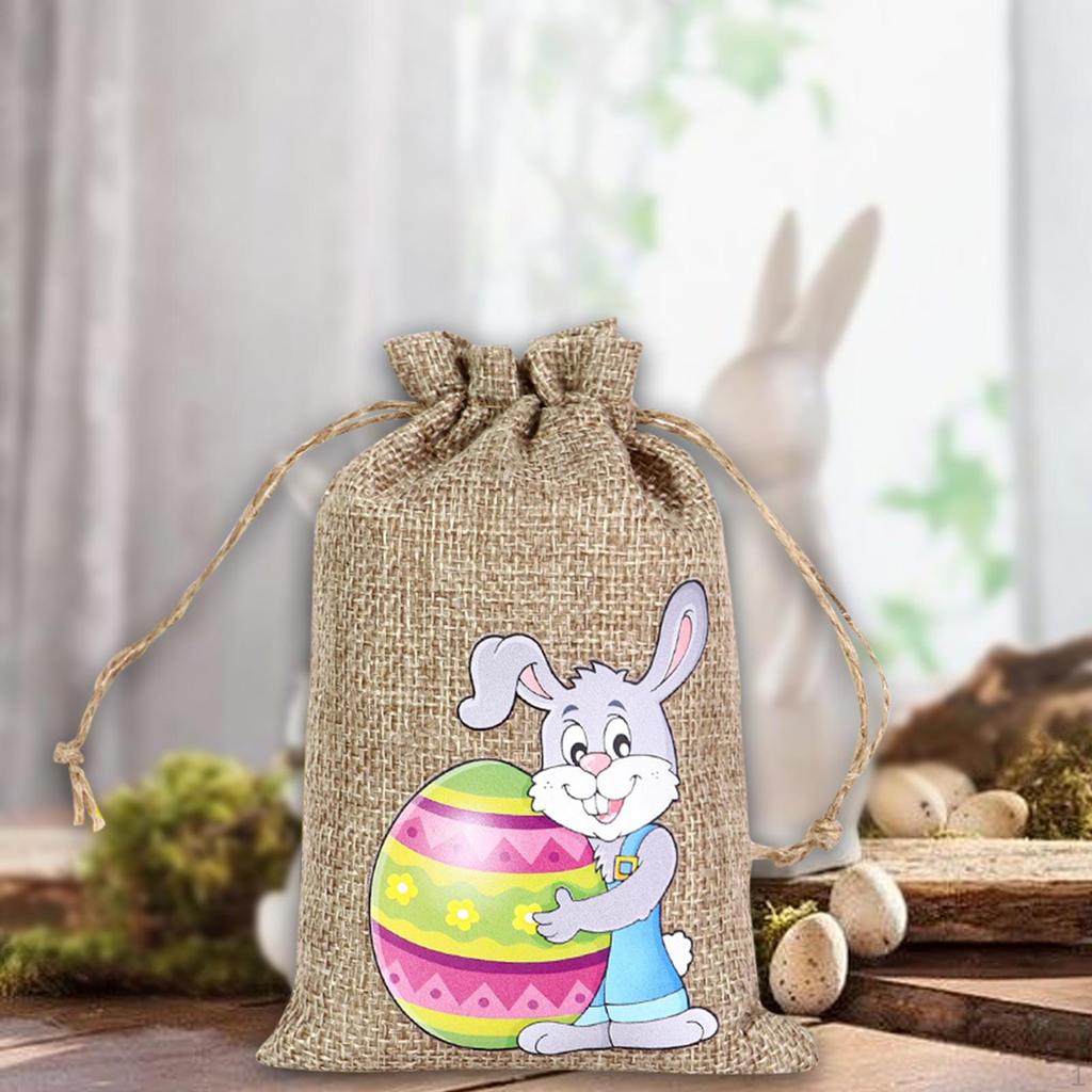 Drawstring Bag Easter Bunny Party Candy Treat for Wedding