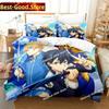 Sword Art Online Bedding Set Printed single Comforter Quilt Bed Cover Duvet Cover Pillow Case 3 Pieces Sets Kids Adult Size