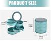 360 Degree Rotating Jewelry Organizers With Multiple Layers For Earrings Necklaces Rings ABS Materials Storage Box