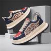 Spring fashion embroidery color matching platform tide shoes versatile sports casual shoes heightening comfortable men's shoes