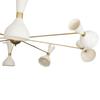 Beautiful Large Brass Chandelier Style of Stilnovo Italian Chandilier 1950s