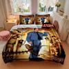 Night Museum Bedding 3 Piece Set HD Print Duvet Cover Pillowcases for Teens Adult Bedroom Decoration Christmas Gift