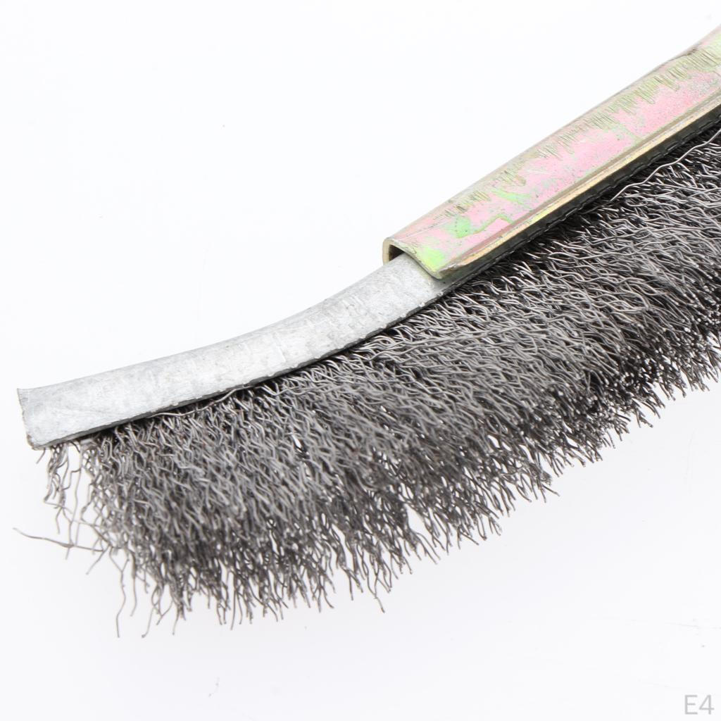 Handle Stainless Steel/Brass/Nylon Head Grinder & Polishing Wire Brush For Rust Cleaning