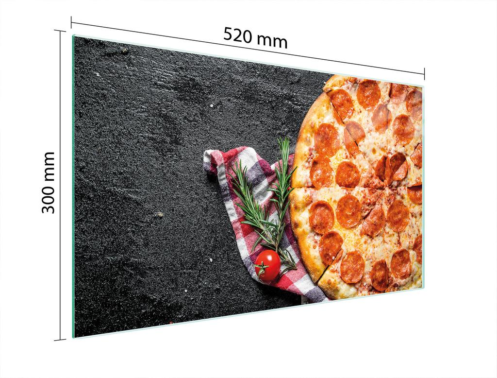SZKLANA DESKA DO KROJENIA 52x30 PIZZA