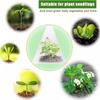 100PCS Gardening Greenhouse Plant Covers Transparent Garden Cloches for Plants Reusable Bell Plant Cover Plastic Small Plant Seedling Protector