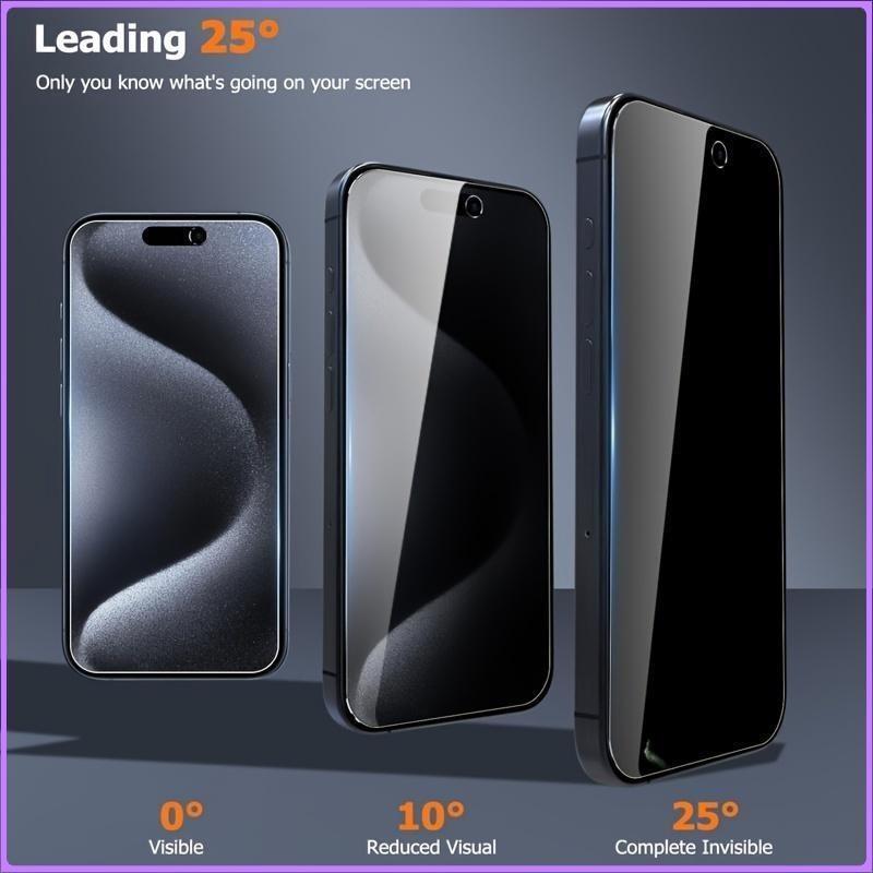 3-5Pcs Privacy Screen Protector for Vivo Y17S Y28S 4G Mobile Phone Screen Tempered Glass Protector Anti-Peep Explosion Protective Case