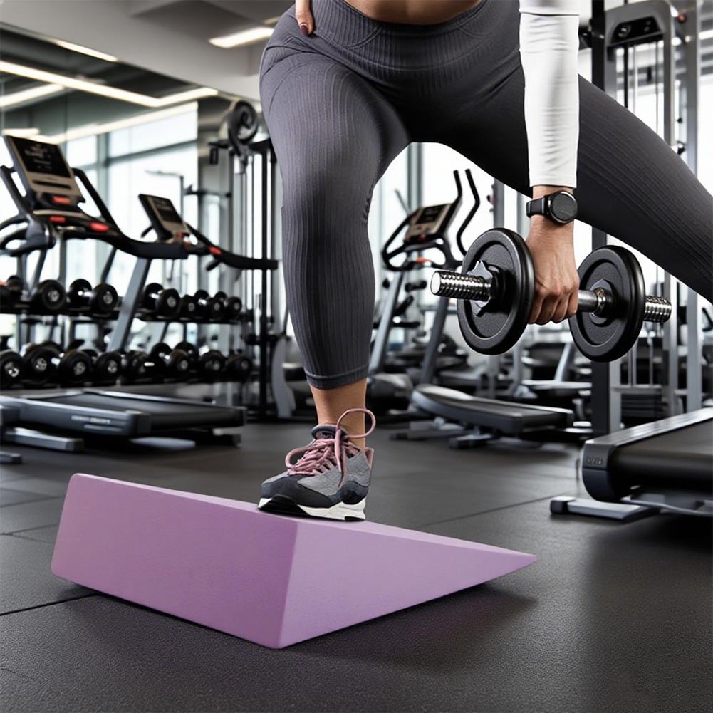 Kniebeugenkeilblock Schrägbrett Multifunktional Fuß- und Wadendehnung Neigungskeil Rutschfest Verstellbar für Fitness-Workout
