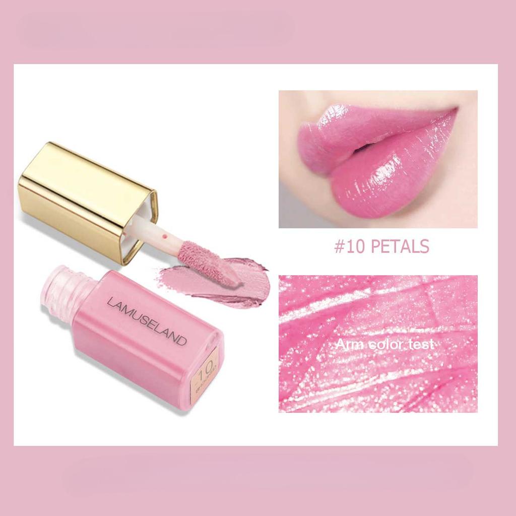 12 Colors Cute Mini Velvet Moisture Lip Gloss Nutritious Liquid Lipstick 3.5g