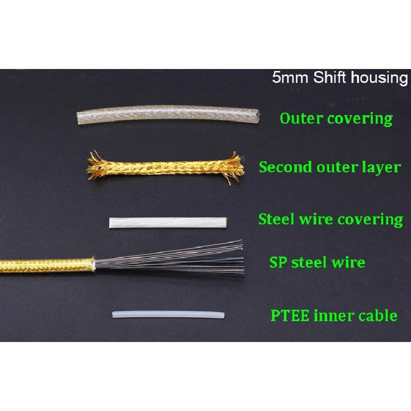 3m 5mm Bike Brake Derailleur Cable Housing Woven Line Pipe for MTB Road Bicycle Shifting and Braking Systems