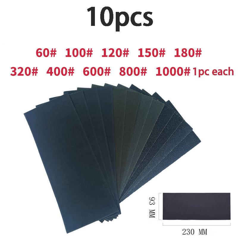 Schleifpapier Set Nass/Trocken Schleifpapier Polieren 60-20000 Körnung Schleifpapier Schleifwerkzeuge Auto Metall Kunststoff Polieren