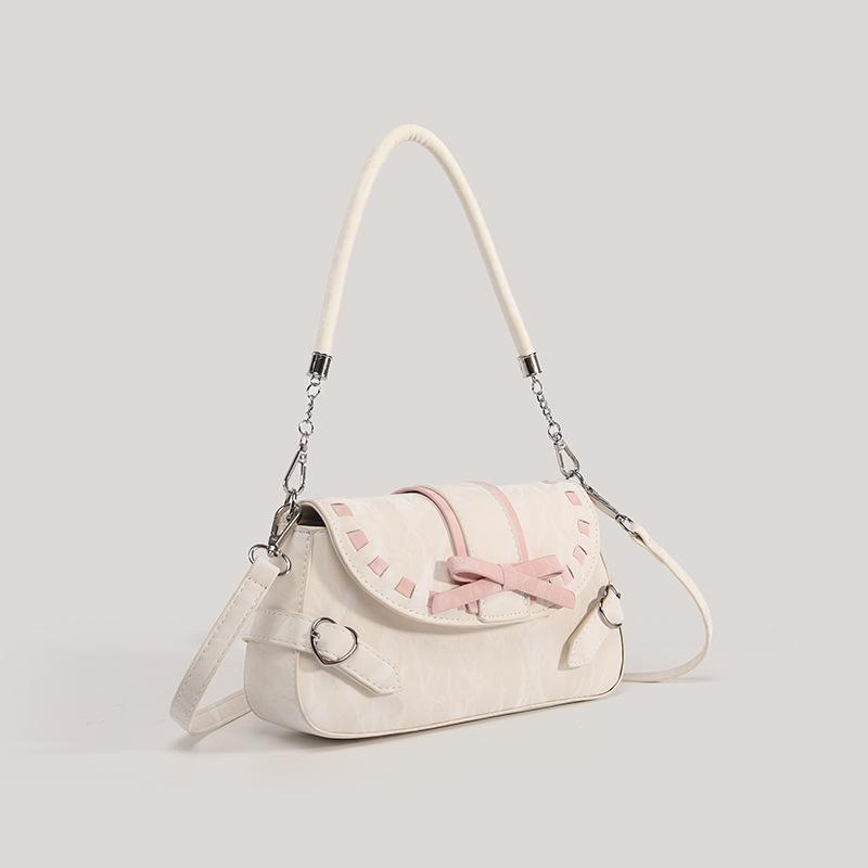 Niche Design Baguette Bag Commuter Motorcycle Bag Fashionable Single-shoulder Crossbody Bag