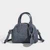 Blue Denim Women’s Boston Handbag - Small Winter 2026 Trend, Spring Niche Design Messenger Bag