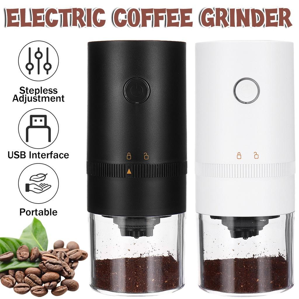 Electric Coffee Grinder Cafe Automatic Coffee Beans Mill Espresso Coffee Machine Maker for Travel Home Portable USB Rechargeable 13W 1250 mAh