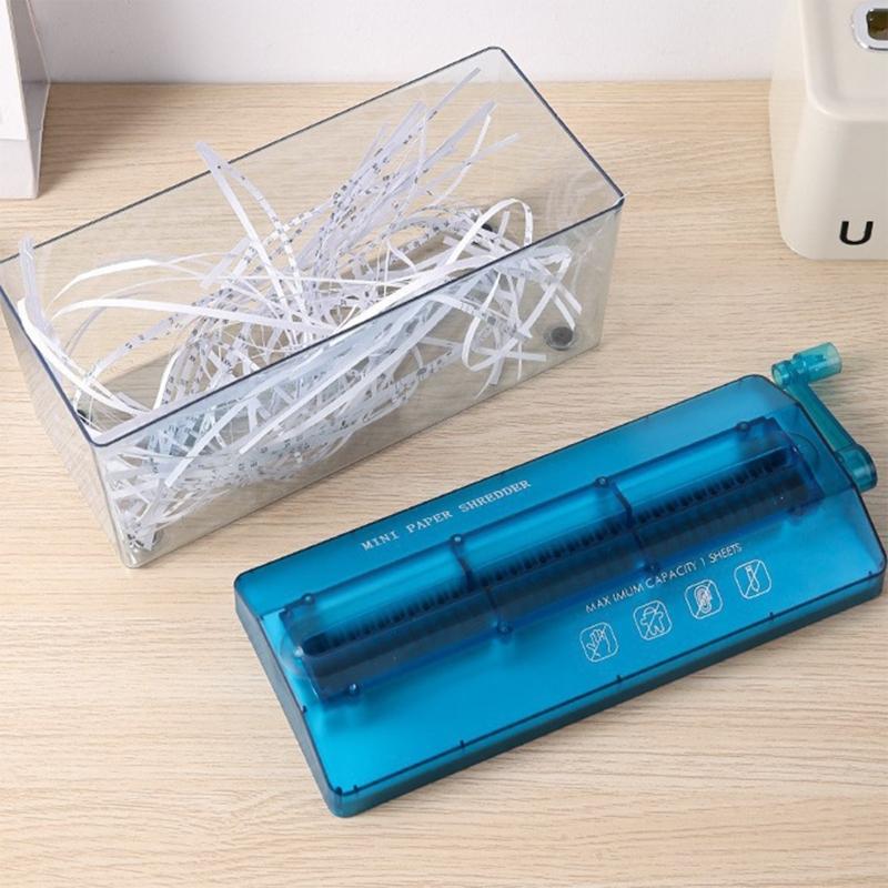 Mini Hand Shredder Portable Hand Shredder Paper Shredder Manual Paper Shredder Mini Paper Cutting Machine Office