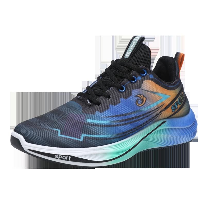 Sports Shoes Comfortable and Breathable Thick-soled Foreign Trade Men's Shoes Spring New Youth Outdoor Lightweight Running Shoes