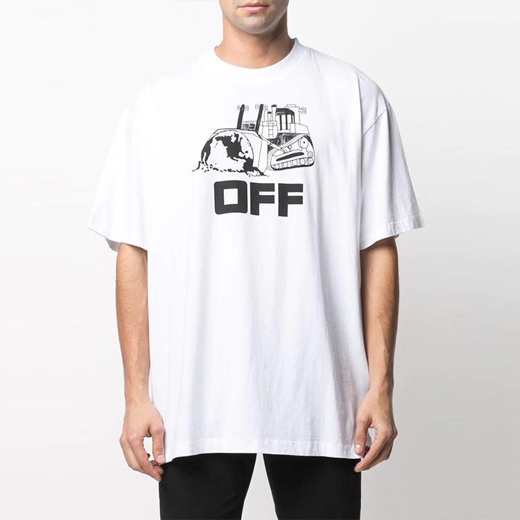 Off-White Excavator T-Shirt White Men Tops OMAA038R21JER0110110