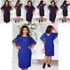 Elegant Women Hollow Out Cape Dress Short Sleeve Clubwear Beach 6xl Large Size Chiffon