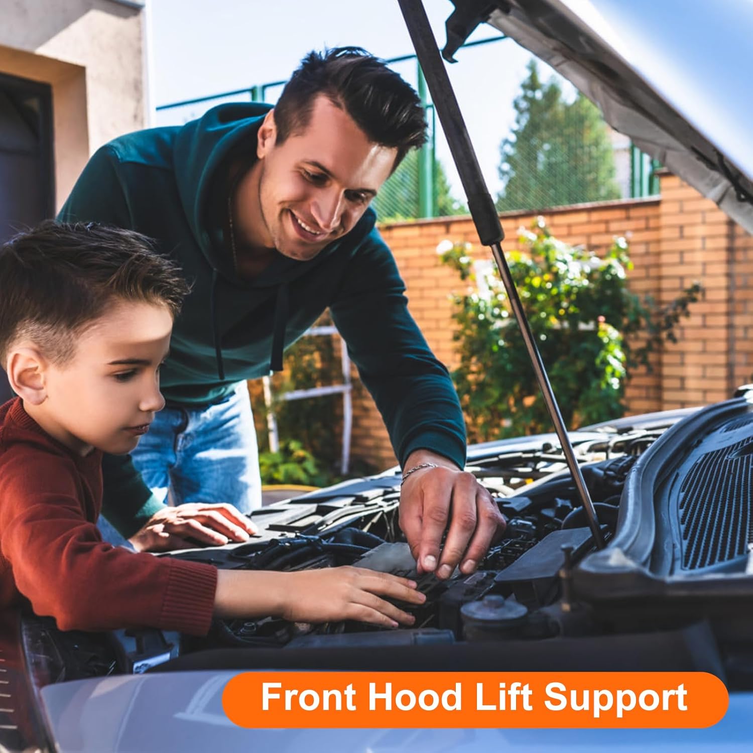 

4B-965360 4B965360 Hood Strut Lift Support Compatible with F250 F350 F450 F550 Super Duty 2017-2022, Replace# HC3Z16C826A, HC3Z-16C826-A, PM3986 Pack