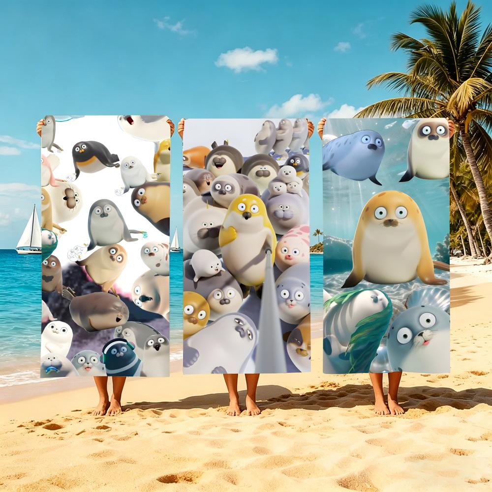 Jmg Household Supplies S-Sealooks-S Towel Microfiber Beach Towel, Quick-Dry, Sand-Free, Ultra-Fine Fiber, Super Soft.