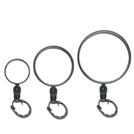 Zpětné zrcátko Široký výhled Stabilní popruh Vícenásobná rotace úhlů Zpětné pohledy Akrylát 95/75/50mm Řídítka Konvexní zpětné zrcátko Cyklistické příslušenství