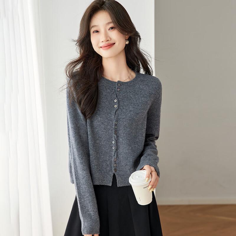 

Srcr Women s Short Knitted Wool Cardigan M