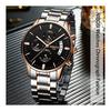 Watch Men's Arm Watch Big Face Chronograph Business Brand Analog Stylish Casual Metal Band Stainless Steel Gentleman Men's Date Fluorescent Luxury