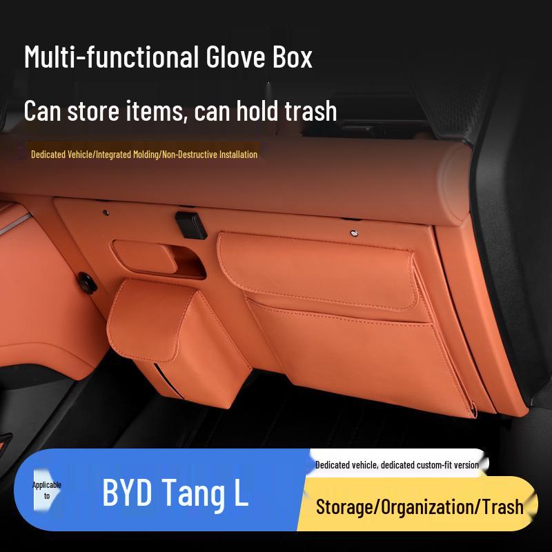 BYD Tang L Han L Sitz-Organizer für den Beifahrersitz: Handschuhfach Taschentuchaufbewahrung & Müllbeutel.