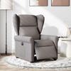 Electric Recliner Chair Taupe Fabric