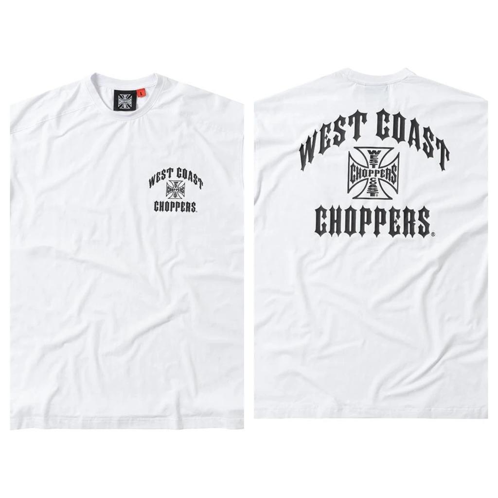 West Coast Choppers "Long Beach Storefront Motorcycle Service" American Retro Lässiges Kurzarm-T-Shirt