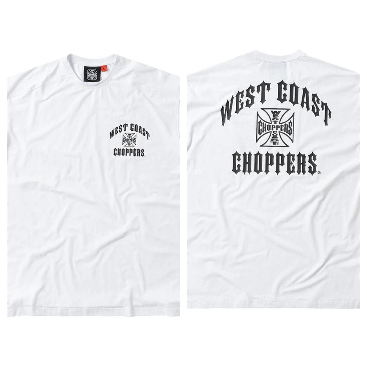 

Американська ретро-кежуал футболка з коротким рукавом West Coast Choppers Long Beach Storefront Motorcycle Service S