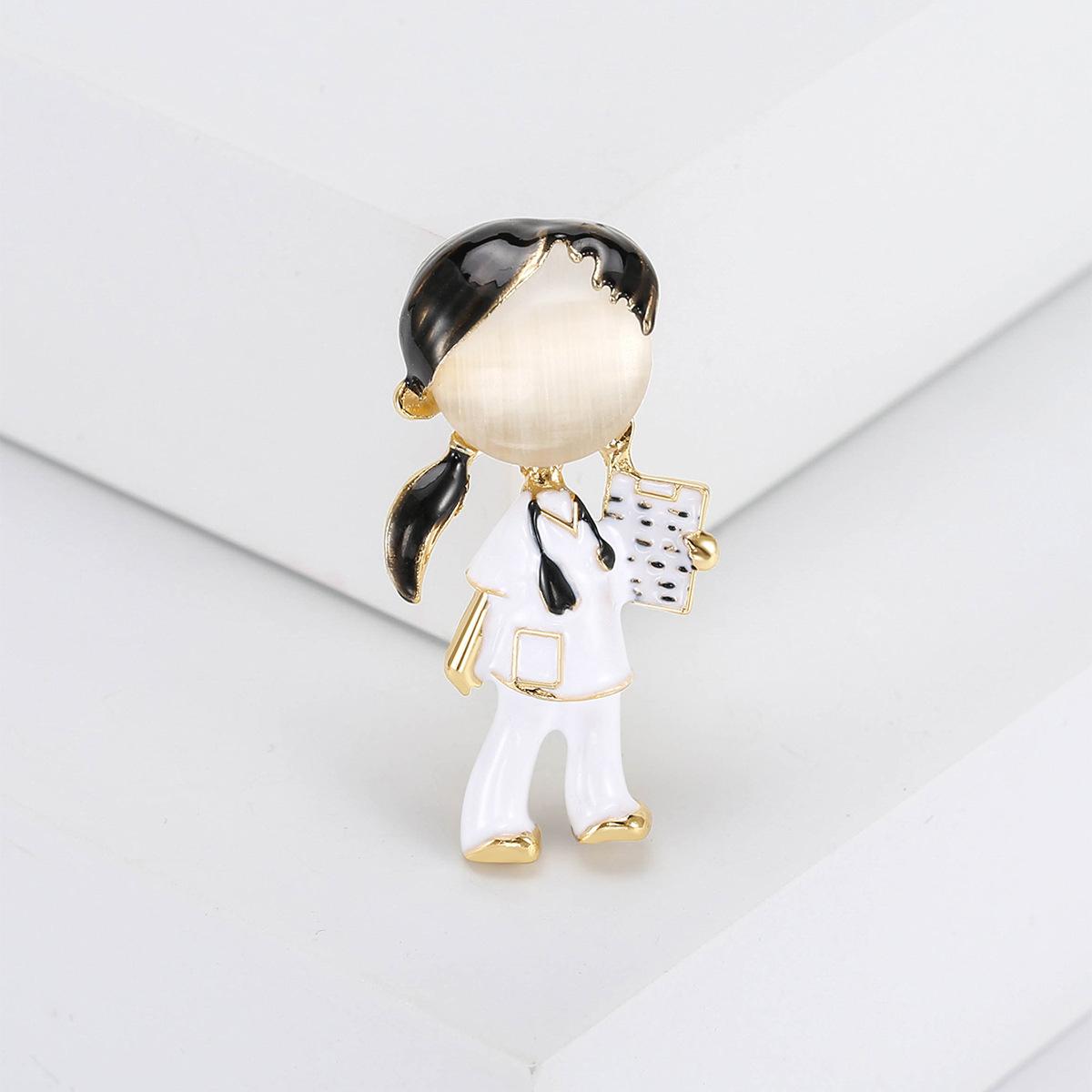 

Эмалевая брошь стетоскоп доктор медсестра значки банкет вечеринка рюкзак подарки ювелирные изделия аксессуары