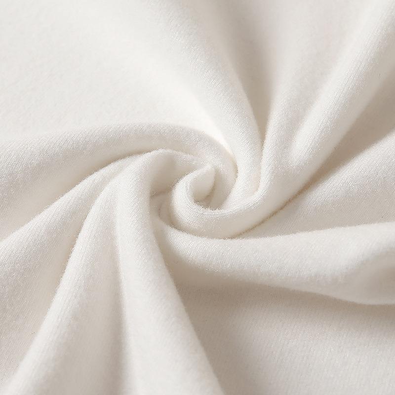 Semi-turtleneck Velvet Bottoming Shirt for Women In Autumn and Winter, Black and White Thickened Mid-neck Long-sleeved Top