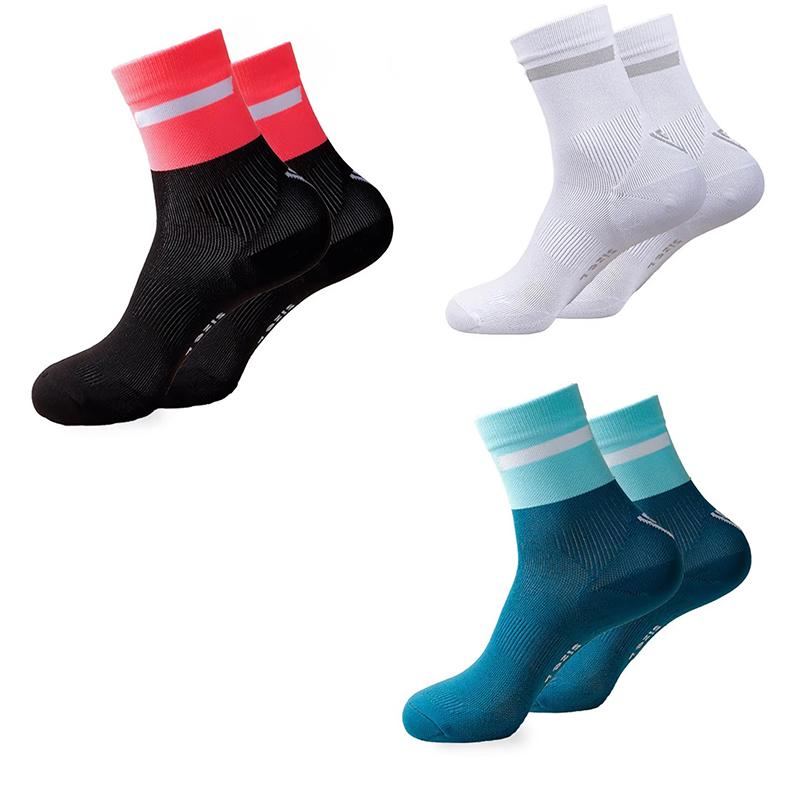 1/3/5/6/10 Pairs Outdoor Sport Marathon All Seasons Running Crew Socks Men/Women Colorful Quick Dry Cushion Exercise Fitness Training Thin Sock