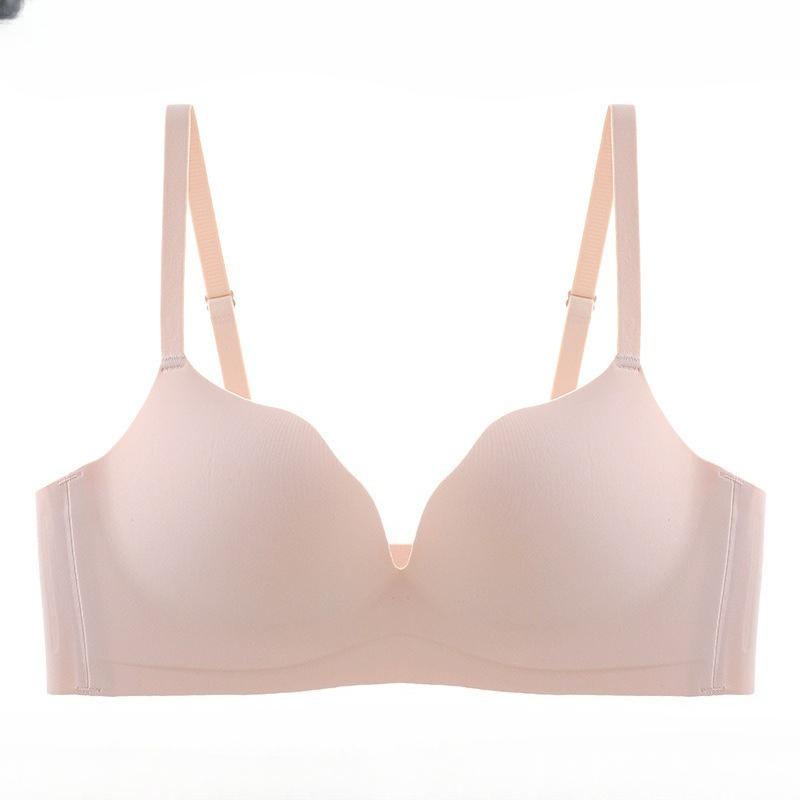 Hochwertiger nahtloser kabelloser BH für Damen, einteilig, mit Raffung zur Unterstützung, Intimwäsche zur Verbesserung der Brustform, gegen Hängenbleiben bei kleiner Brust