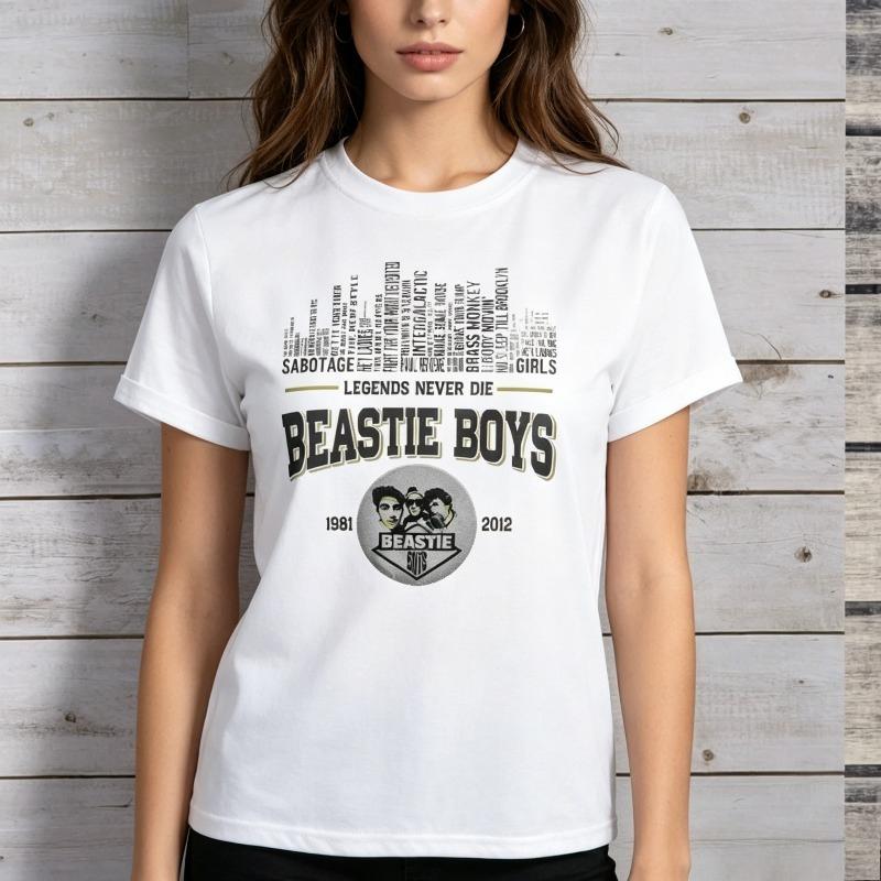 Beastie Boys Legends Never Die 19812012 TShirt Unisex Unisex Hip Hop Band Tee Music Fan Tee Hip Hop Casual