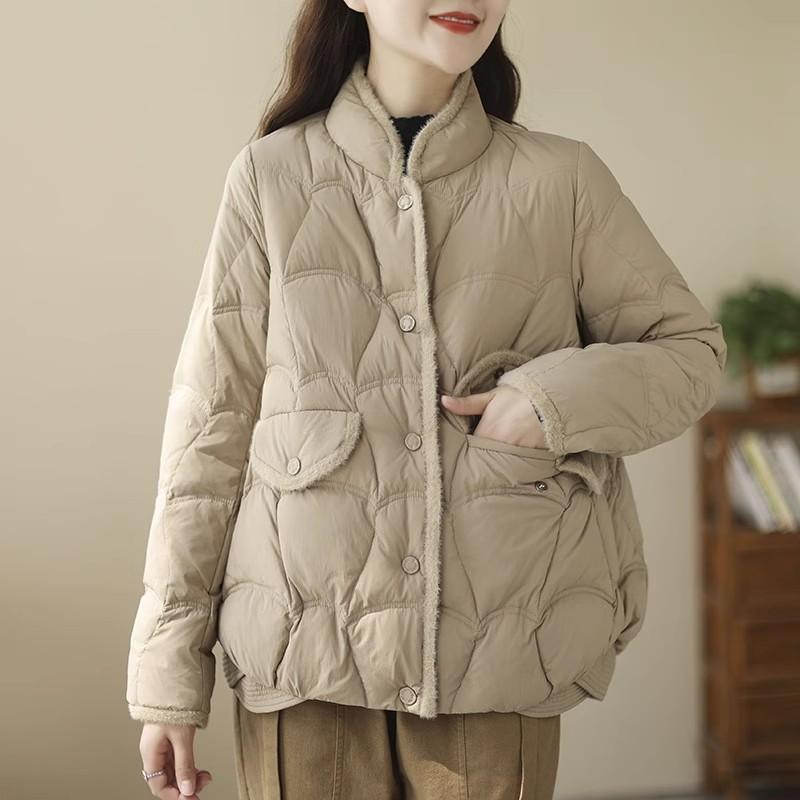 Down Cotton Jacket Women's Winter Short Lightweight Warm Jacket