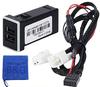 QC3.0 Toyota A Type USB Power Supply Switch Hole Panel, Equipped with 2 Ports,