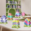 6pcs Easter Paper Easter Egg Three-dimensional Decoration, Desktop Decoration, for Rabbit Carnival, Parties, Home Decoration.