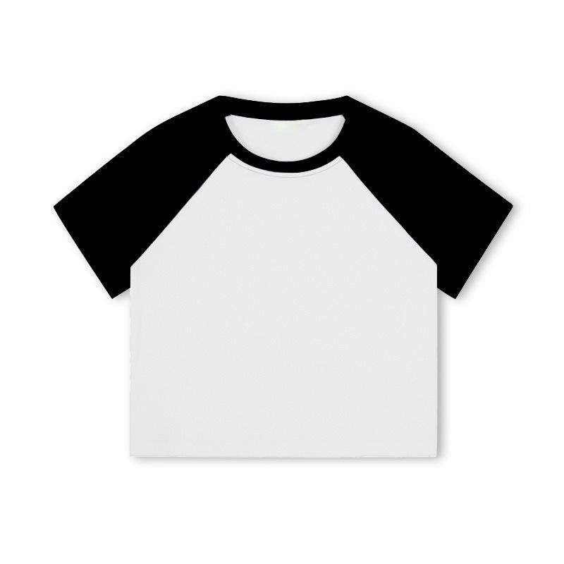 

Short Slim Raglan T-Shirt - Lycra Cotton Spandex Blend Medium