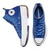 Converse Run Star Hike Trendy Versatile High-Top Espadrilles Unisex Blue