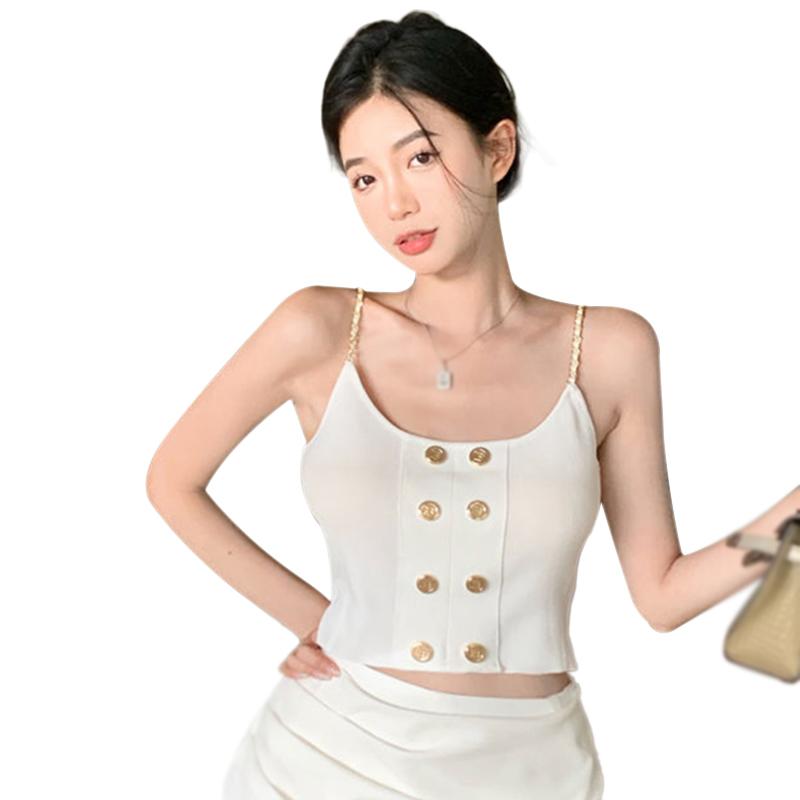 

Women s Camisole Double-Breasted Slim One Size