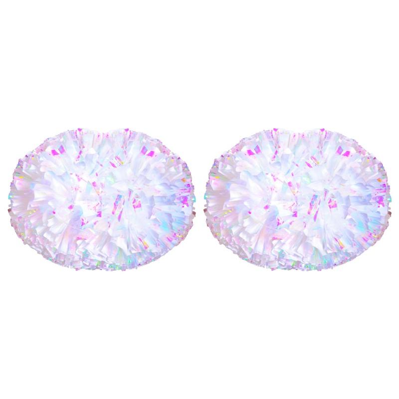 Cheerleading Poms Sports Dance Team Spirit 2 PCS with Baton Handle