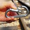 D-ring Snap Buckle Carabiner Keychain Camp EDC Tools Travelling Easy Carrying Aluminum Alloy Outdoor Durable Parts