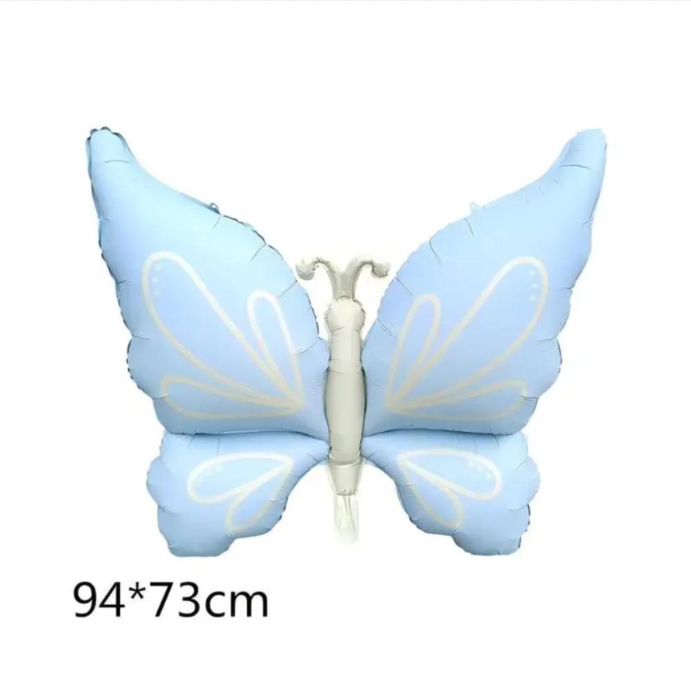 Pink Butterfly Birthday Decoration Balloon Set Tableware Cup Plate Napkin Gift Bags Backdrop Banner KeyChain Girl Party Supplies